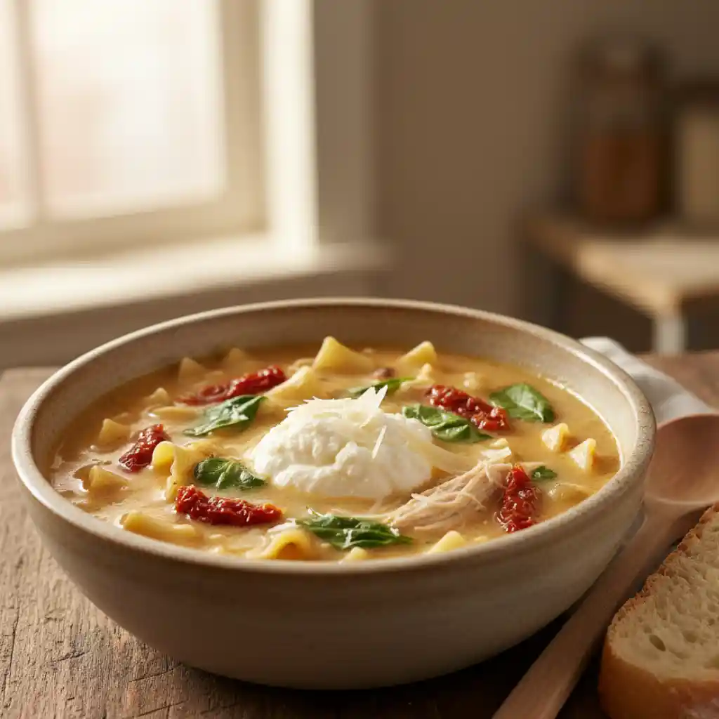 Amazing White Chicken Lasagna Soup (Ready In 30 Minutes) 4 White Chicken Lasagna Soup