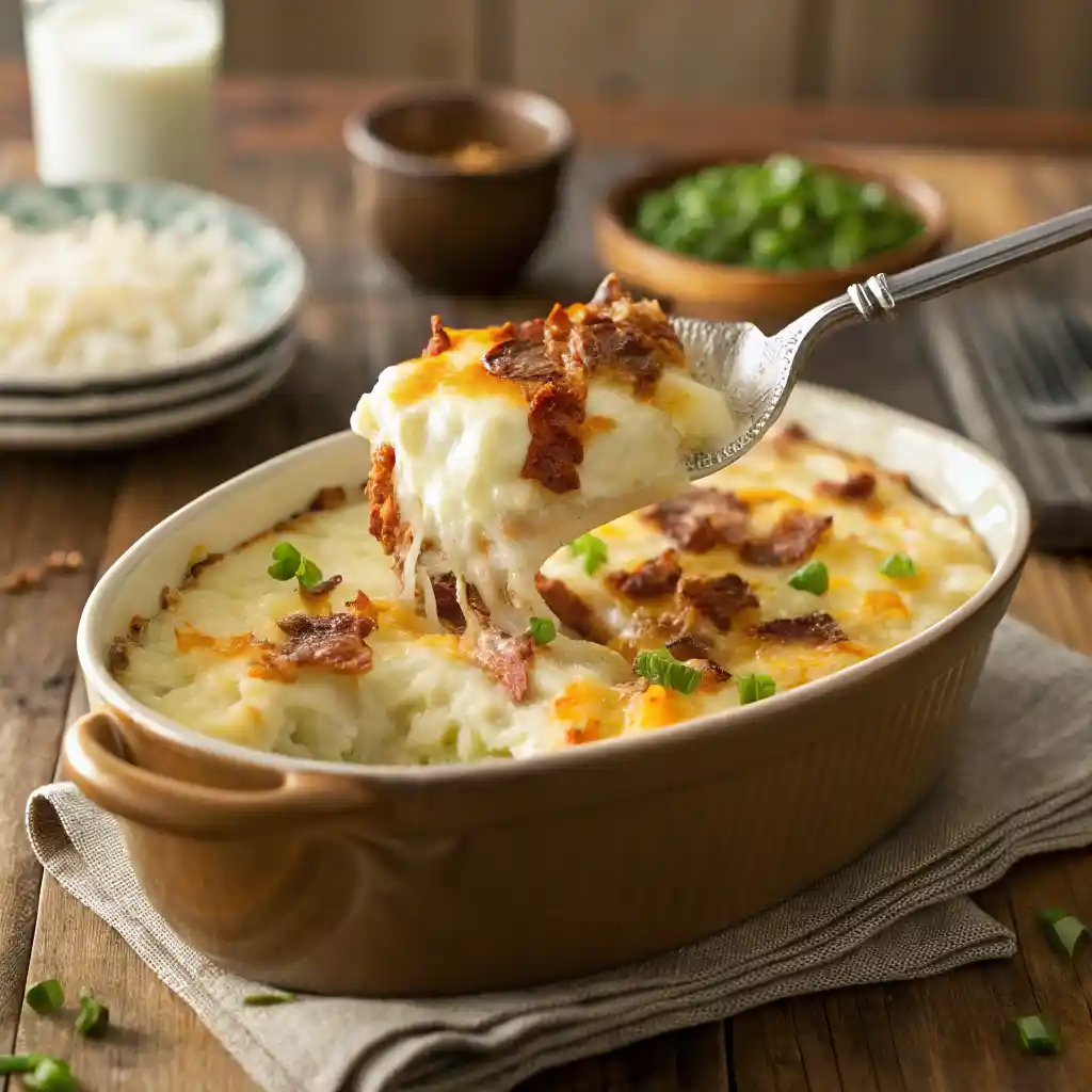 Mashed Potato Casserole: Make-Ahead & Cheesy 3 Mashed Potato Casserole