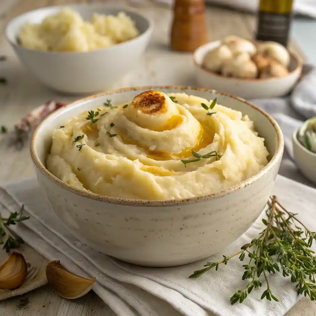 Creamy Roasted Garlic Mashed Potatoes 4 Roasted Garlic Mashed Potatoes