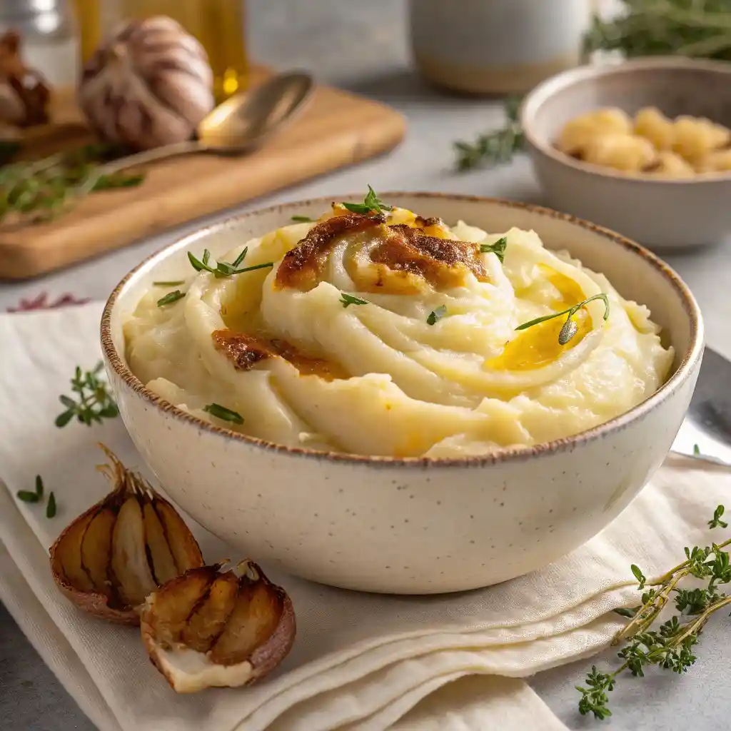 Creamy Roasted Garlic Mashed Potatoes 1 Roasted Garlic Mashed Potatoes