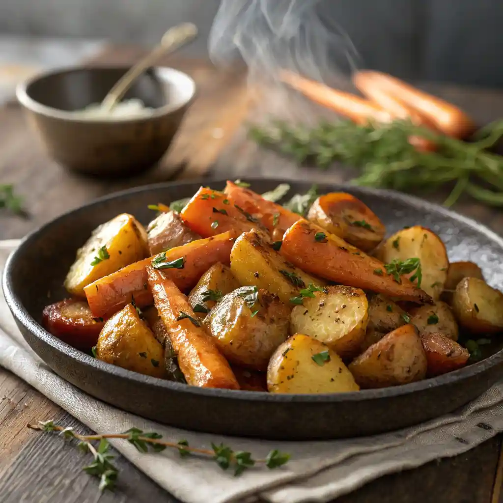 Roasted Potatoes and Carrots