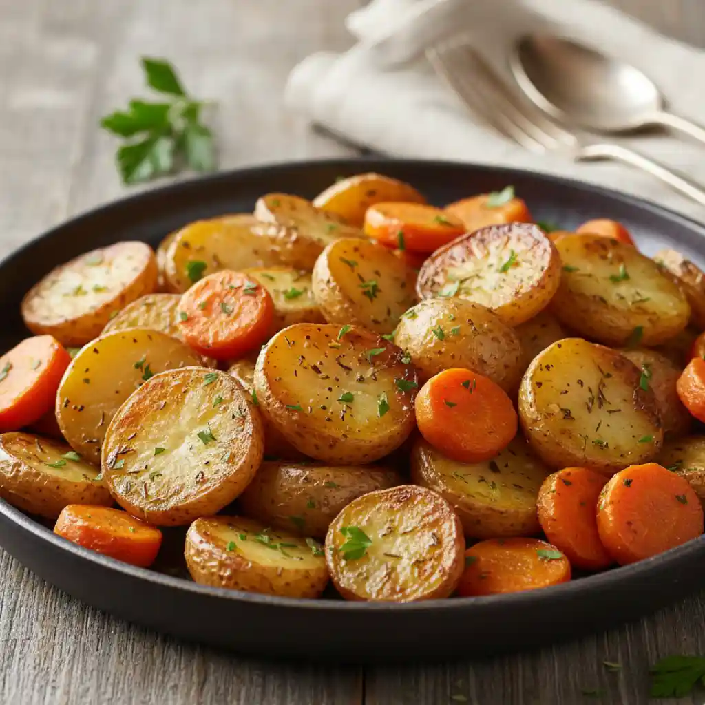 Roasted Potatoes and Carrots