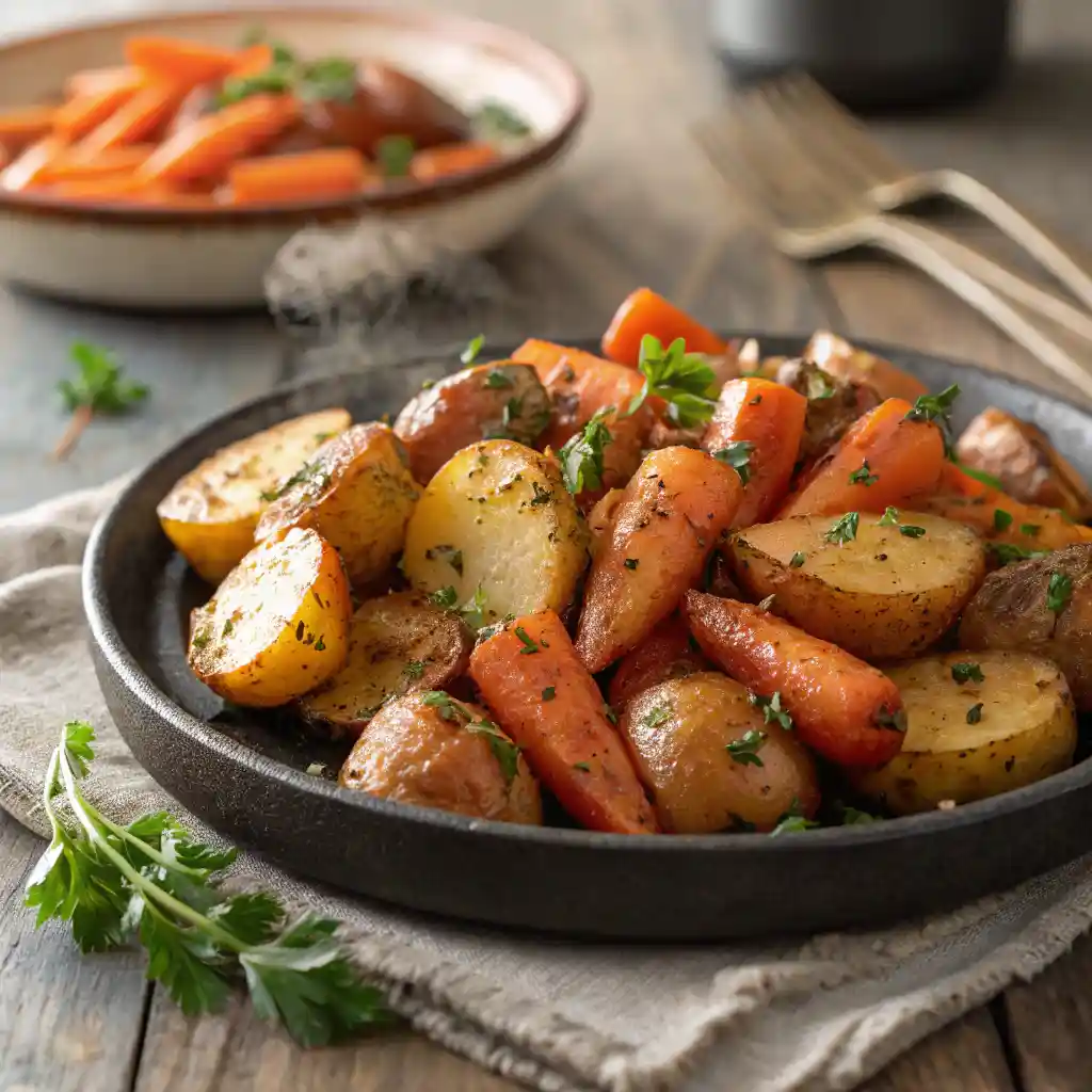 Roasted Potatoes and Carrots