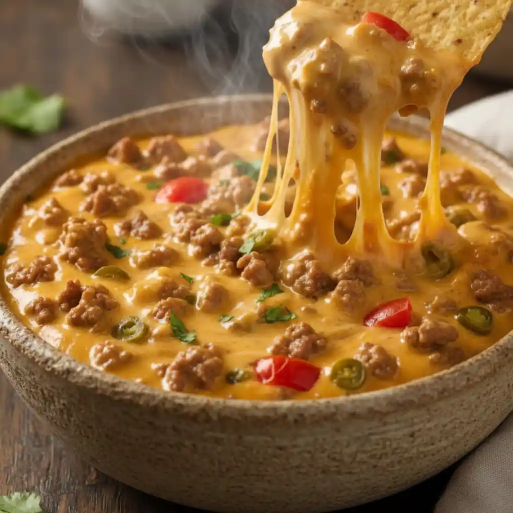 Amazing Rotel Dip With Ground Beef In 20 Minutes 1 Rotel Dip with Ground Beef
