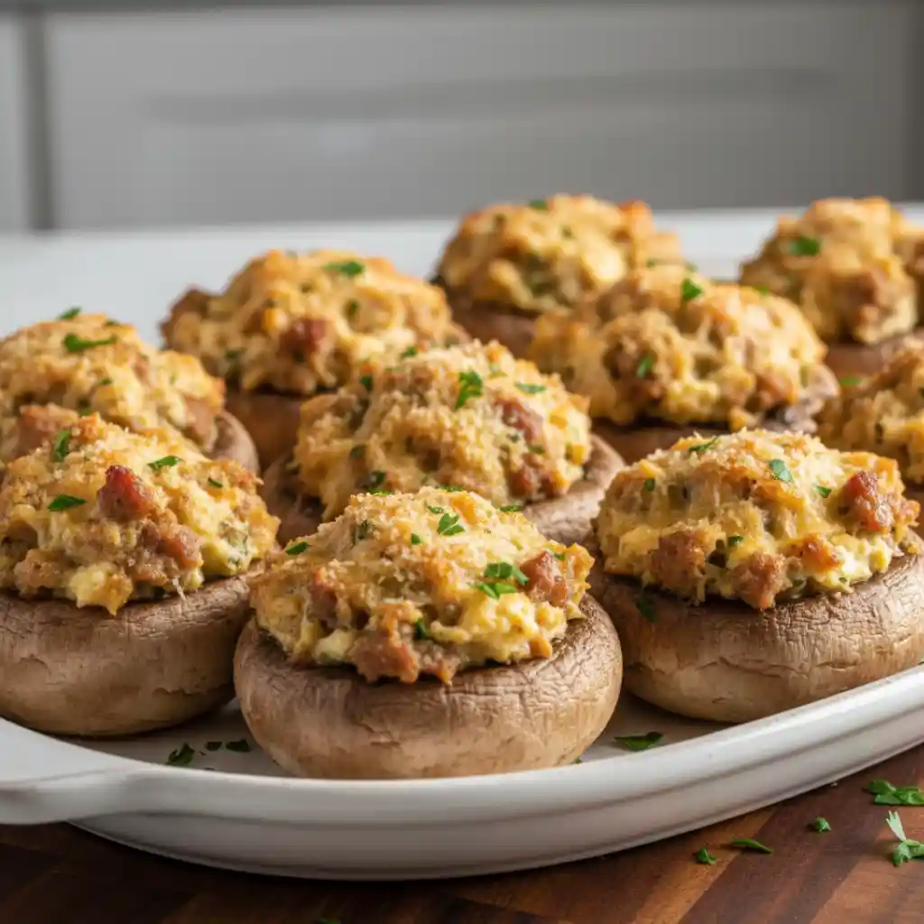 Sausage Stuffed Mushrooms