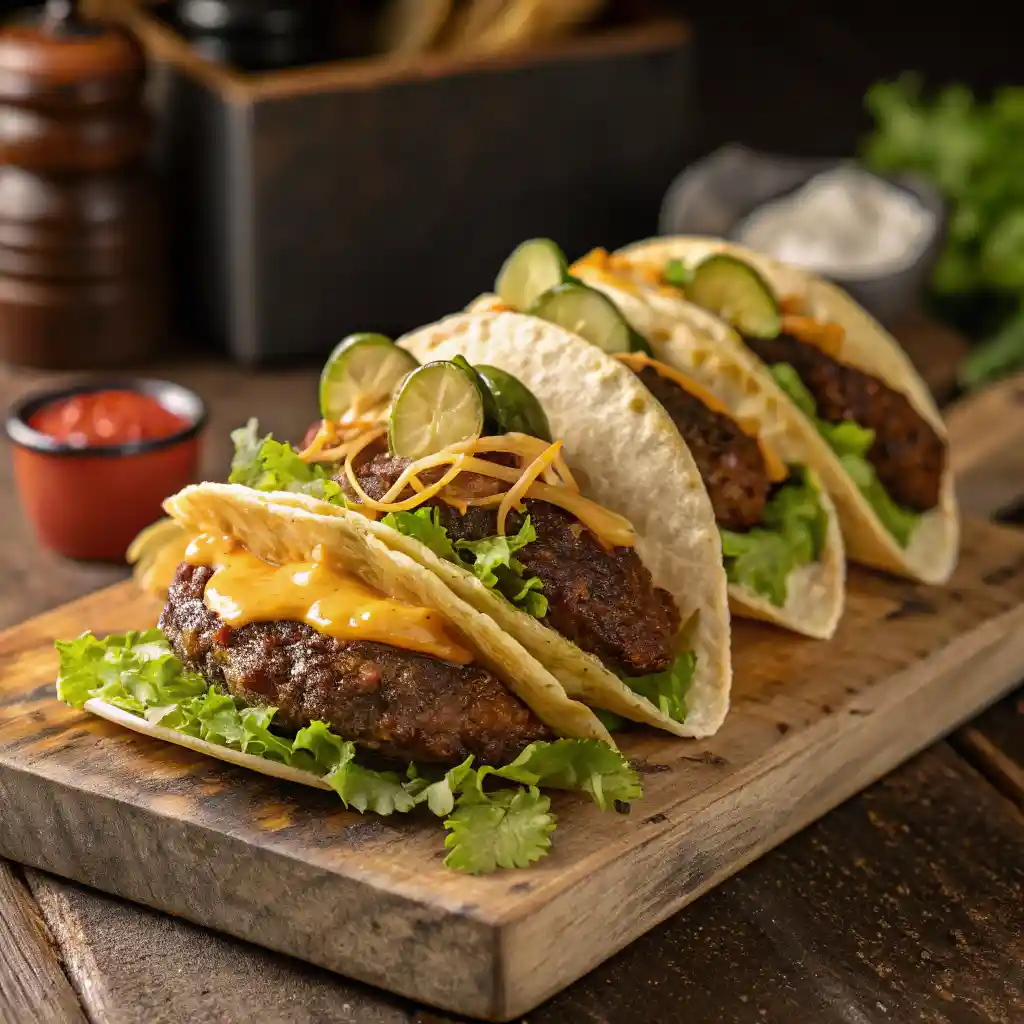Smash Burger Tacos