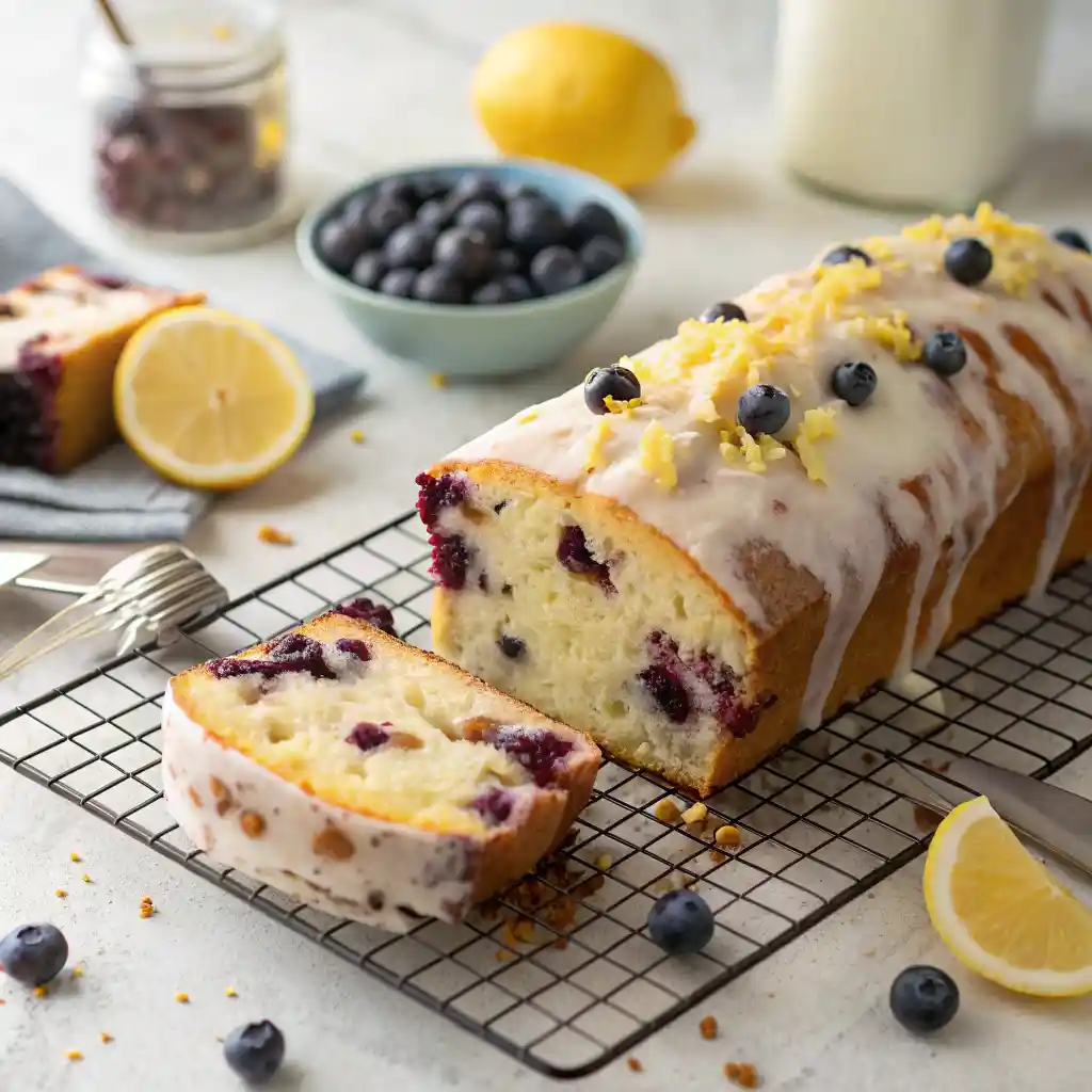 Lemon Blueberry Bread Recipe For a Burst of Sunshine 3 Lemon Blueberry Bread