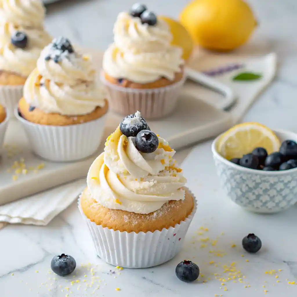Lemon Blueberry Cupcakes