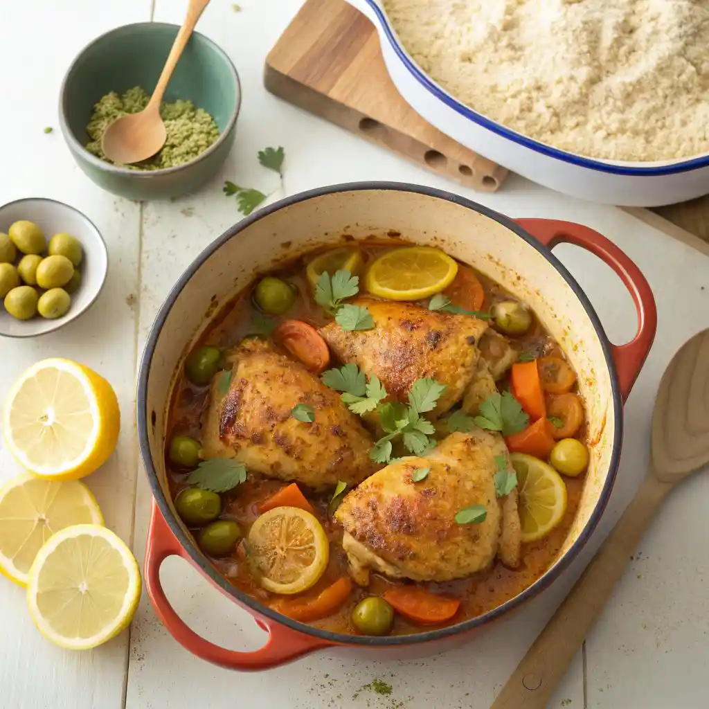 Moroccan Chicken with Preserved Lemon Magic 4 Moroccan Chicken