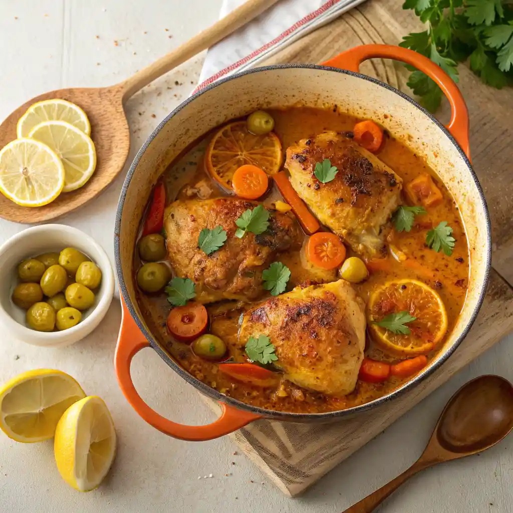 Moroccan Chicken with Preserved Lemon Magic 3 Moroccan Chicken