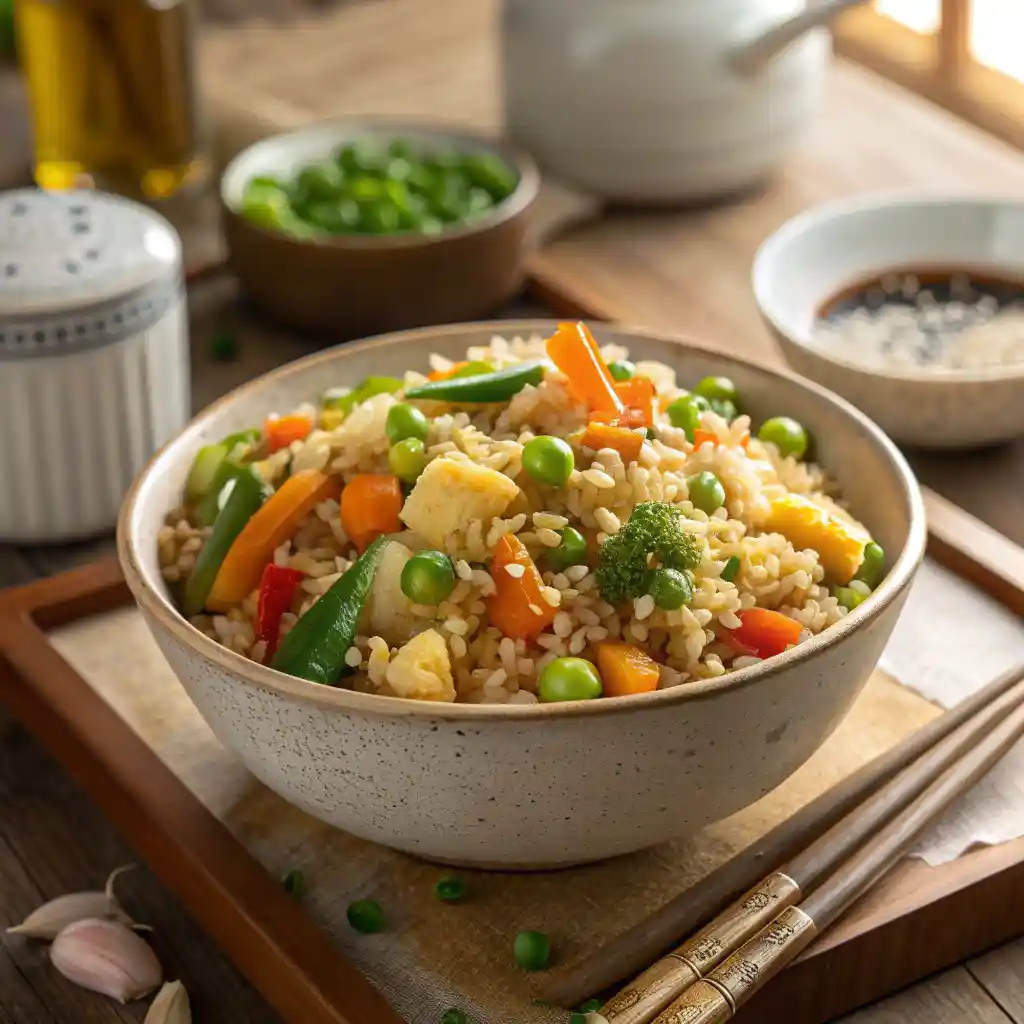 Quick Veggie Fried Rice in 30-Minute 3 Veggie Fried Rice