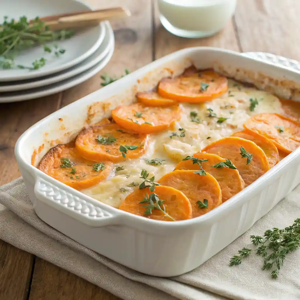 Scalloped Sweet Potatoes Recipe 4 Scalloped Sweet Potatoes
