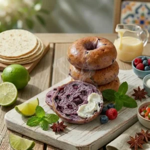 Sourdough Blueberry Bagels